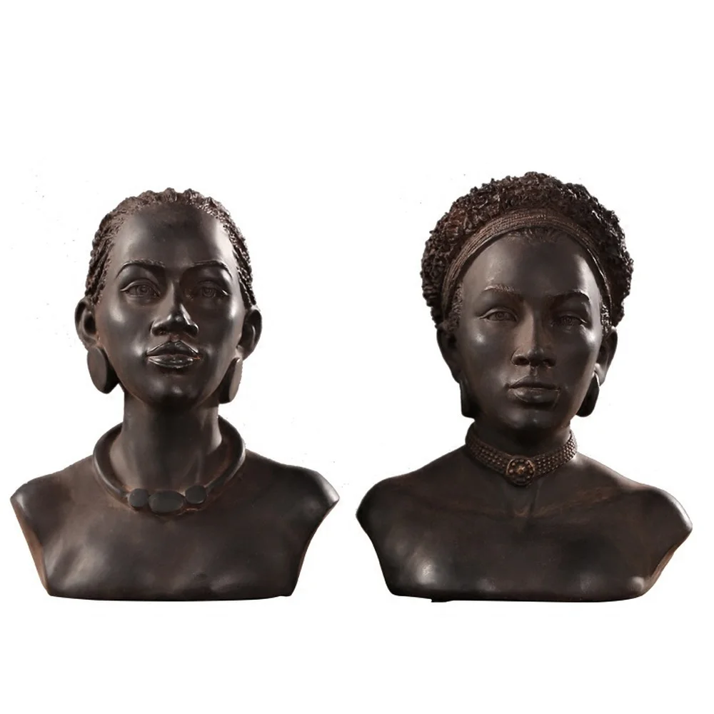 

American style rural African figure resin handicraft tabletop ornament ornament LU712339