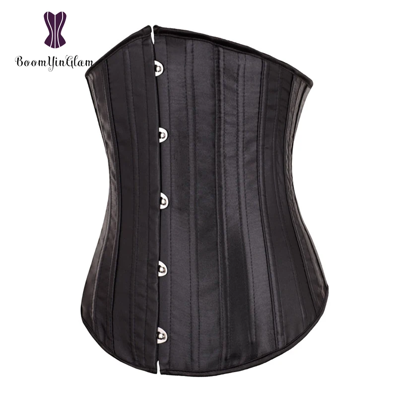 Black/Nude Women's Waist Trainer Slimming Waist Shaper 26 Spiral Steel Boned Corset Size XXS-XXL 8001#