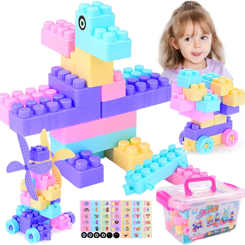 

100 Piece Big Size DIY Building Blocks Creative Bricks Bulk Model Toy Dinosaurs Figures Toys Children Kids Compatible All Brands