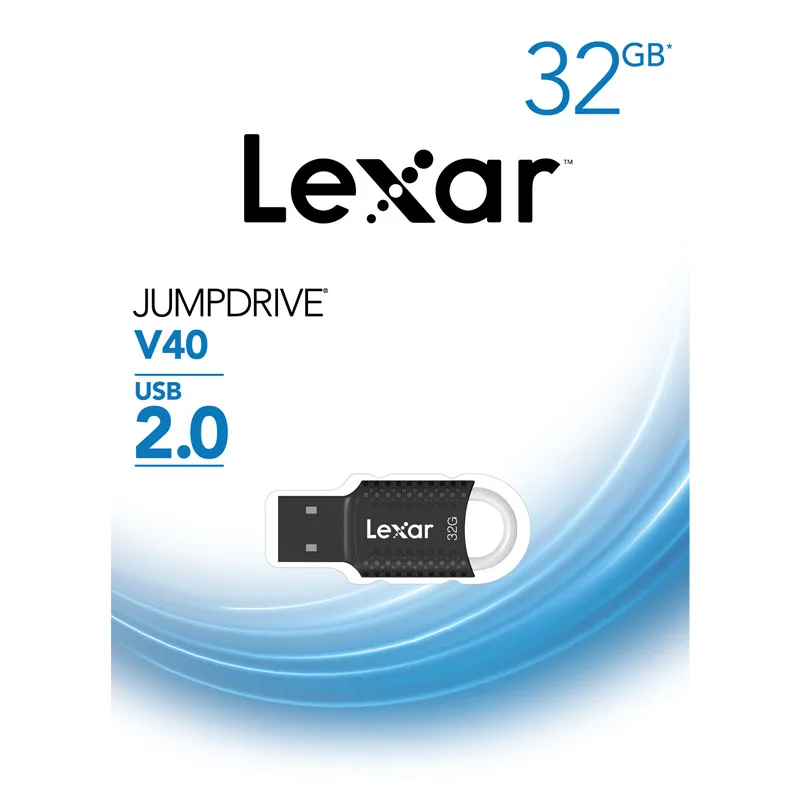 Акция! Lexar 32 Гб 64 Гб USB флеш-накопитель V40 флеш-накопитель USB 2,0 U диск совместим с ПК/Mac системой