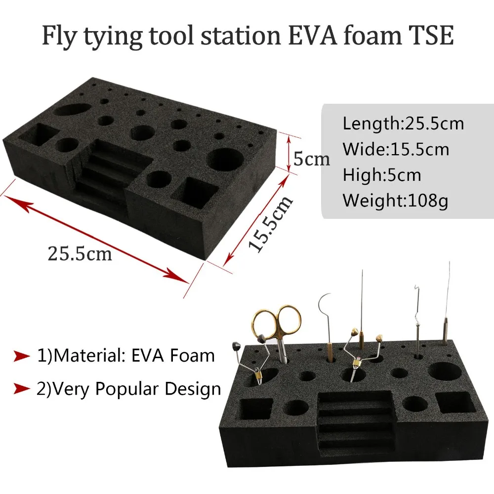 Maximumcatch мухобойка инструментальная станция EVA пена/пластик/дерево инструменты Органайзер с связыванием инструменты комбо