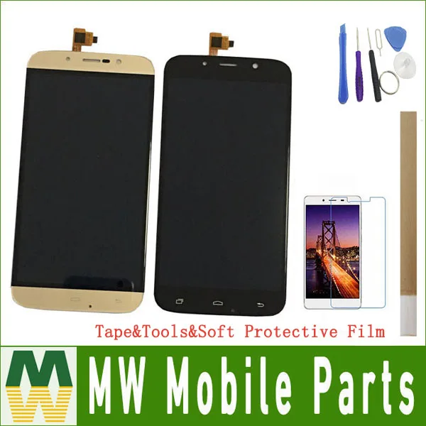 

1PC /Lot High Quality For UMI Rome X WSC5521 Black Gold color LCD Display+Touch Screen Digitizer Assembly with kit