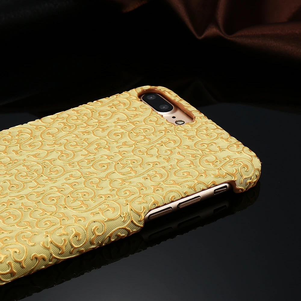 KISSCASE модный дворец цветочный узор чехол для телефона iPhone 7 8 Plus Чехлы цветок