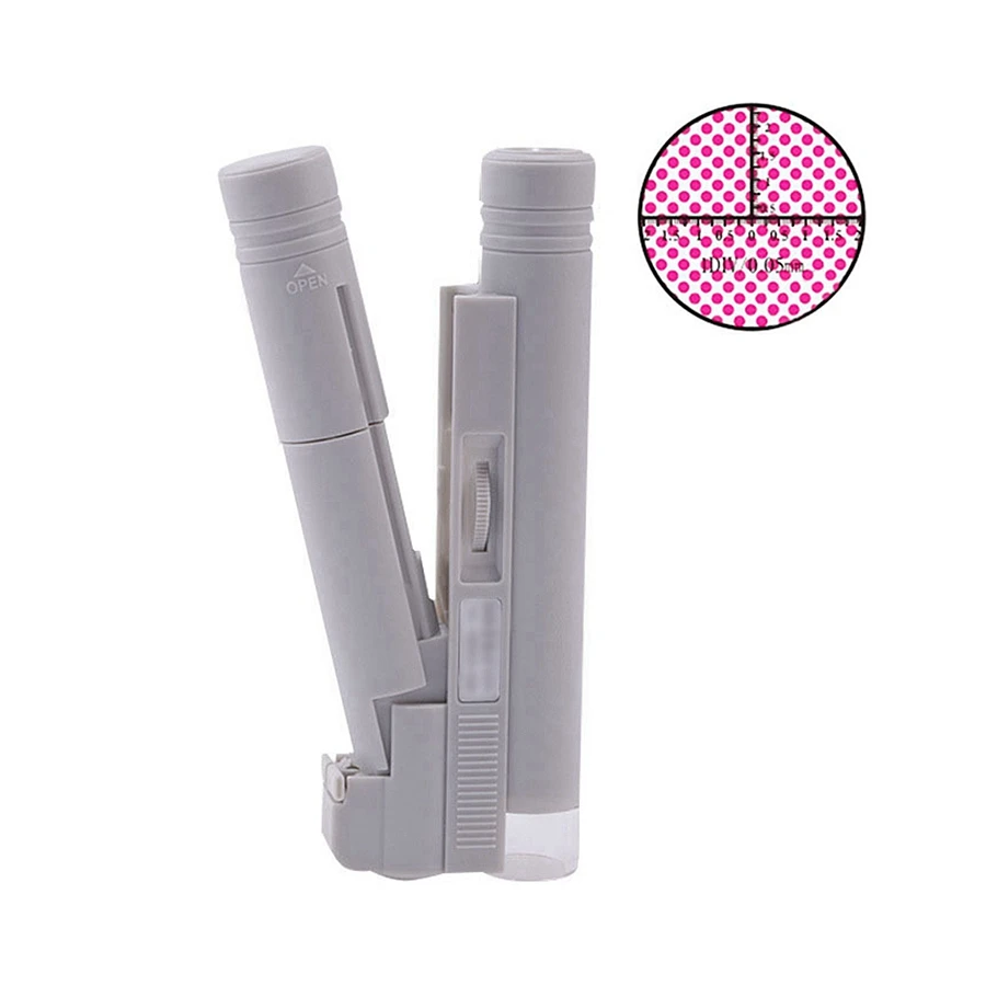 100X LED Portable Shop Field Inspection Measuring Microscope + Pen Light And Helicoid Focus | View Solutions Microscope Store