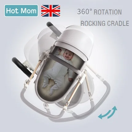 Детская коляска с высоким ландшафтом Hotmom детская из искусственной кожи
