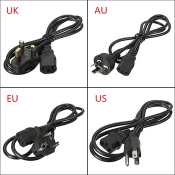 

1x Durable 3-Prong 1.2m EU US AU UK 4Standards AC Power Supply Adapter Cord Cable Lead Charging Line Wires For PC Laptop