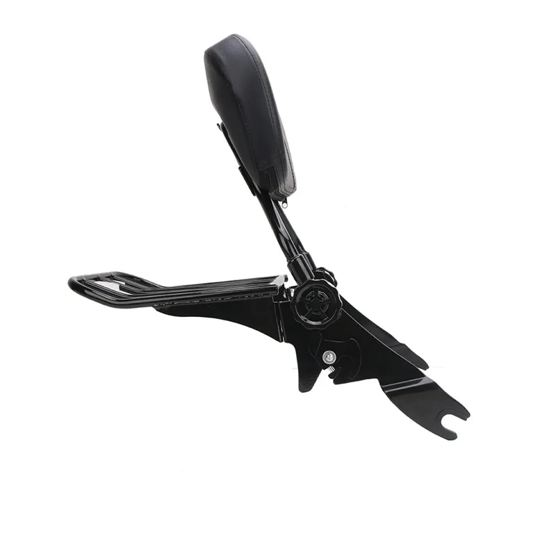WISENGEAR For Harley Touring Adjustable Backrest Sissy Bar Detachable Luggage Rack Electra Glide Road King Street Glide FLHX FLTR FLHR FLHT 2009 - 2017 (6)