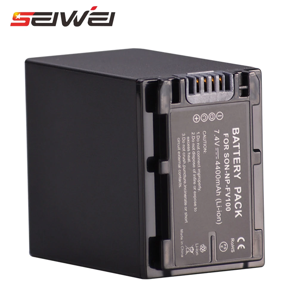 Kaufen 4400 mAh NP FV100 NP FV100 NPFV100 Digitale Li Ion Akku für Sony DCR SR15 SR21 SR68 SR88 SX15 SX21 SX44 SX45 Kamera batterien