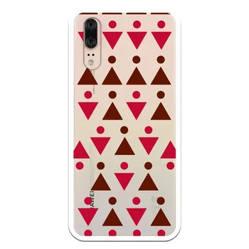 

Stand case costume drawing Triangulos Red WP005 for Huawei P20