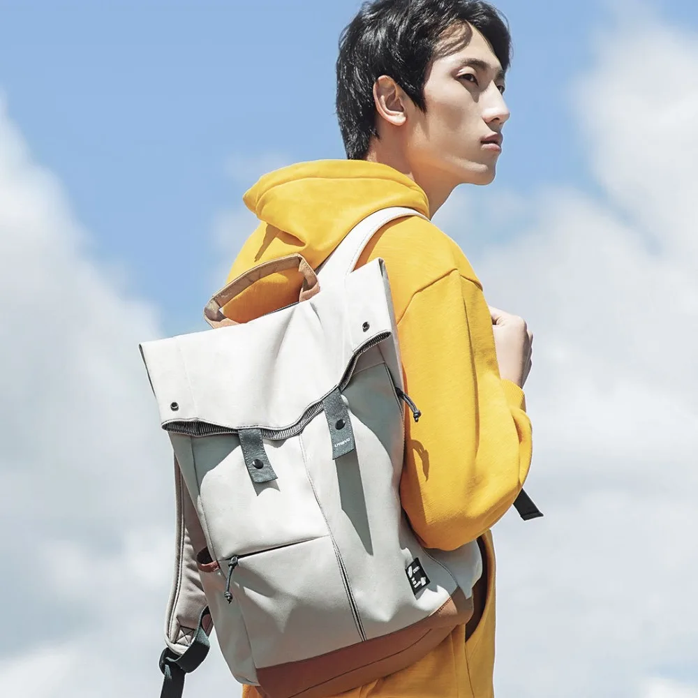 Xiaomi Urevo mochila Ipx4 repelente al agua 13L de gran capacidad mochila de las mujeres de los hombres de moda Casual 14/15 6 pulgadas bolso de la computadora - 6