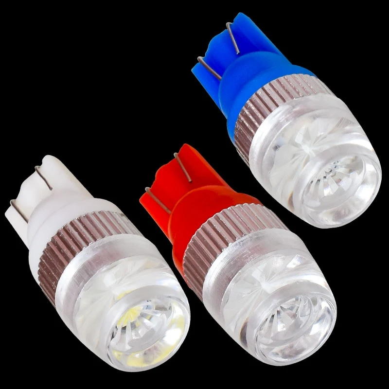 

10PCS T10 168 2825 W5W High Power LED Wedge Light Car Marker Light Dome Reading Lamp Auto Parking Bulb White Blue Red DC 12V