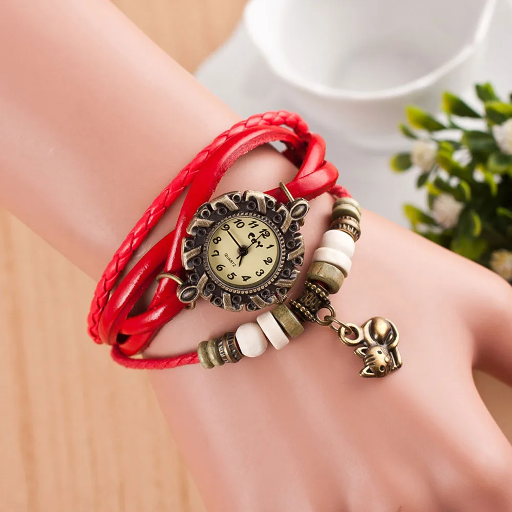 Mori Girl Cat Maya Wind Bracelet часы высокого качества Romain Horloge Cadeau женские часы Bayan Kol Saati часы@ 50