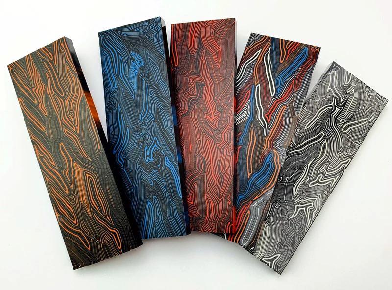 

G10 Tool Holder Material DIY Tool Handle Composite Material Damascus Pattern G-10 Tool Holder Patch Material