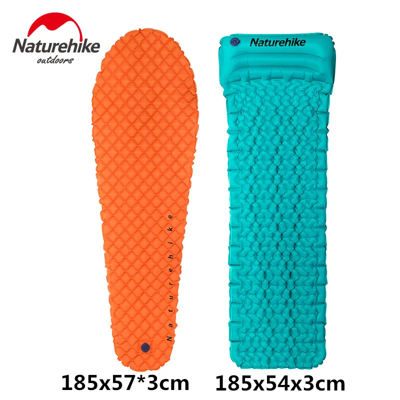 

NatureHike Inflating Sleeping Pad Outdoor Hiking Camping Mat Lightweight Camp Air Mattress with Pillow