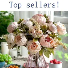 Искусственных цветов из сырого шелка для фестиваля Патриарха Дэна(8 цветочных головок) 611