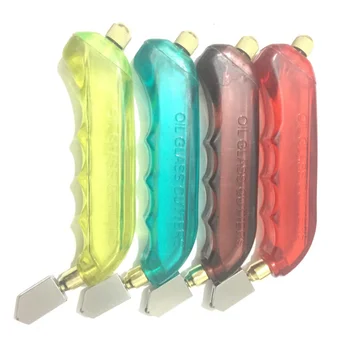 

Handheld Plastic Handle Glass Cutter Anti-Slip Roller Glass Cutting Tool CLH@8