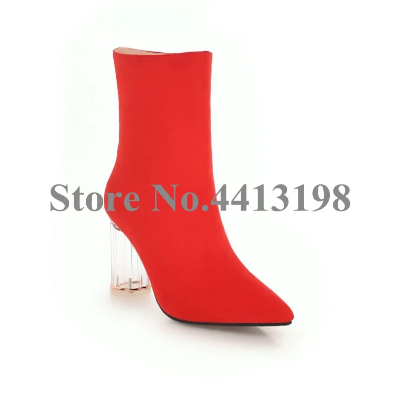Rond Pour D'hiver Zip Cheville as Picture Transparent Pointu As Talons Femmes Léopard Chaud Bottes Bout Courtes Chaussures Picture Femme Noir Sexy t6qP8zHq