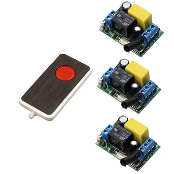 

AC 220V Wireless Remote Control Switch Remote Switch System 10A Relay Receiver + Transmitter 315/433.92 MHZ