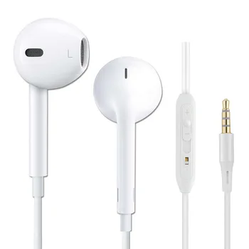 

3.5mm Plug Wired Earphones with Micphone Headset Music Earbuds Stereo Gaming Earphone for iPhone Xiaomi Sumsang Smarphones