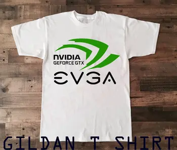 

New Nvidia Geforce gtx EVGA T Shirt Logo Men's Black,White.