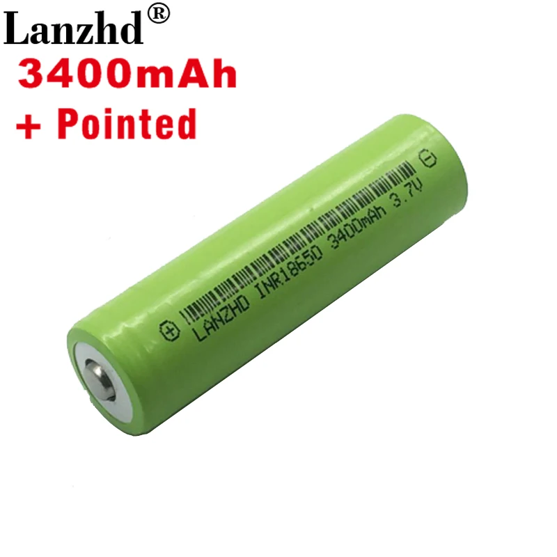 8-40 шт) Новая батарея 18650 li ion 3,7 v 3400mah 30A литиевая аккумуляторная батарея INR18650B с заостренным носком для аккумуляторов фонарика