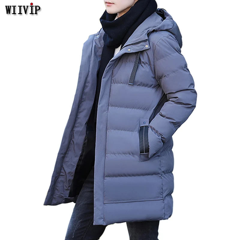 Winter Casual Down Jacket Men's Coats Hooded Warm Jackets Down Overcoat yw213-in Parkas from Men dam effzett reiserute