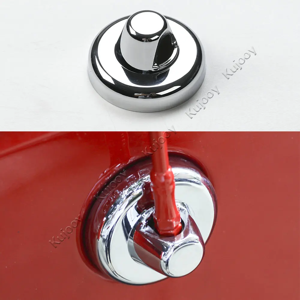 

Chrome/ Red For Jeep Wrangler 2007-2017 ABS Side Antenna Base Cover Sticker Decor Decal Trim Car Styling Accessories