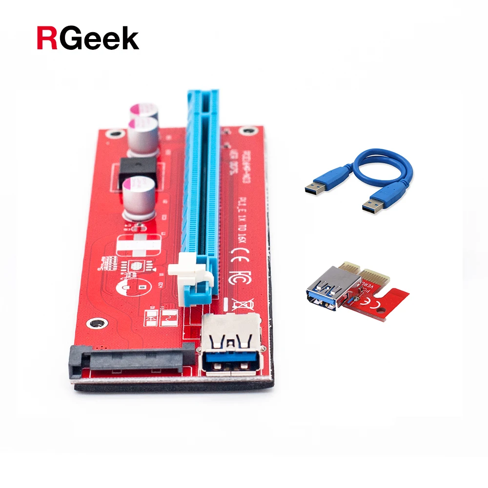 60cm PCI-E PCI Express X16 Extender PCI E USB Riser Card pcie Mining Card Adapter for bitcoin mining BTC motherboard device