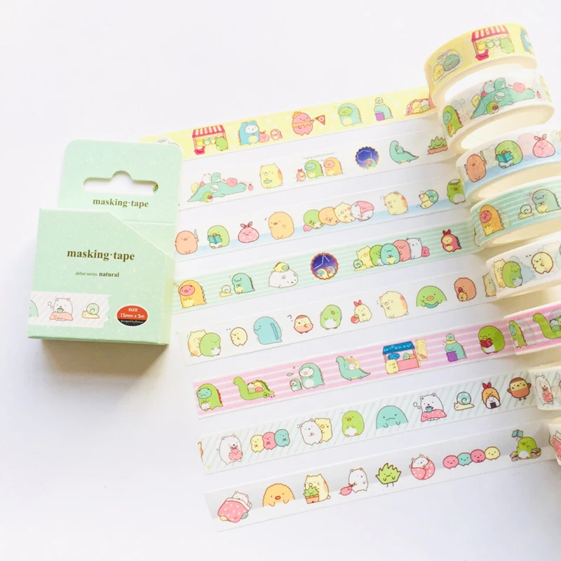 

1.5cm*5m Cute Masking Tape Album Scrapbooking Decor Label Washi Tape