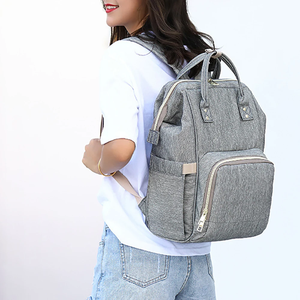 

Multifunction Mummy Bag Large Capacity Double Shoulder Travel Backpack Baby Handbag Bottle Bag Fashion Insulation Bags