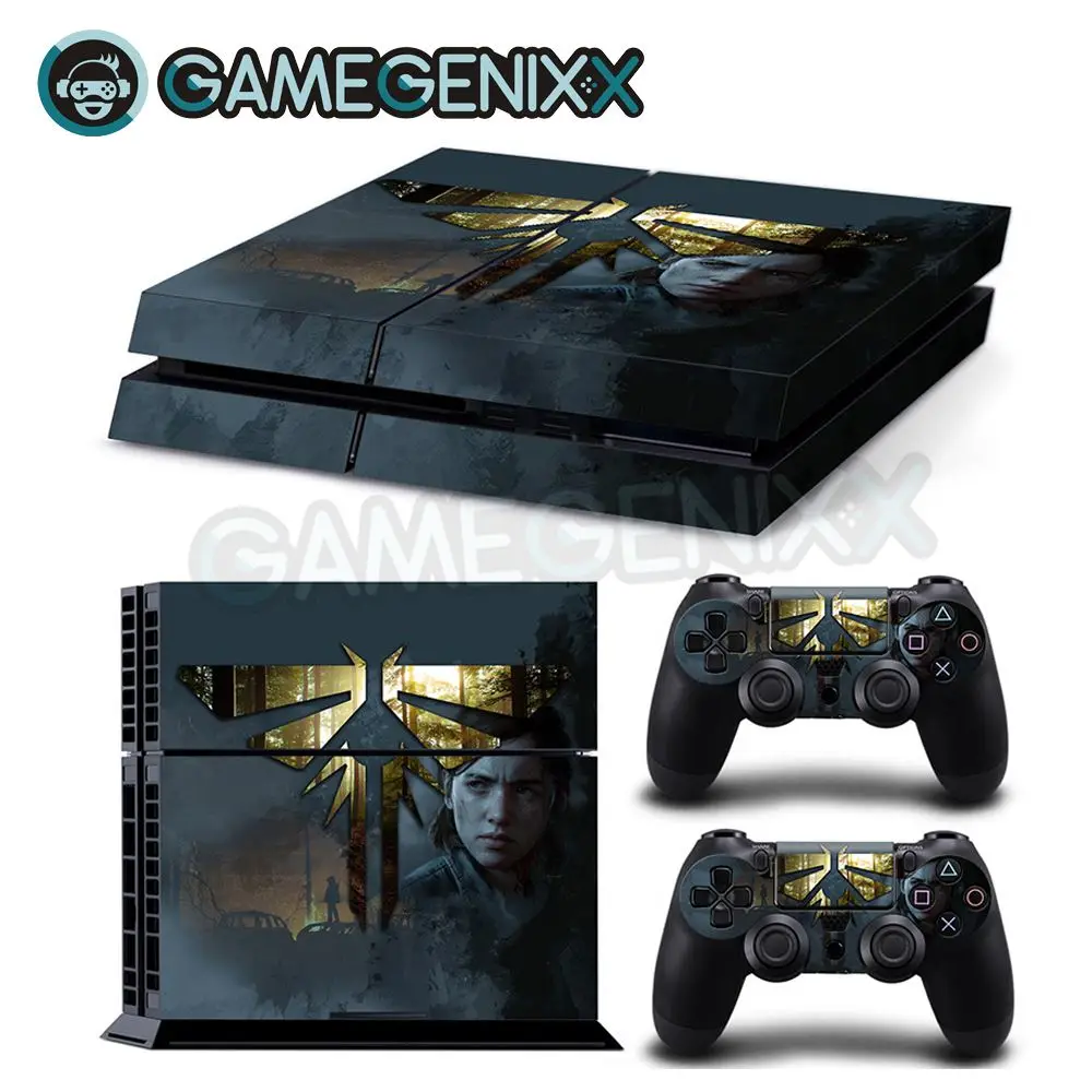 Виниловая наклейка на кожу GAMEGENIXX для консоли PS4 и 2 контроллера последний