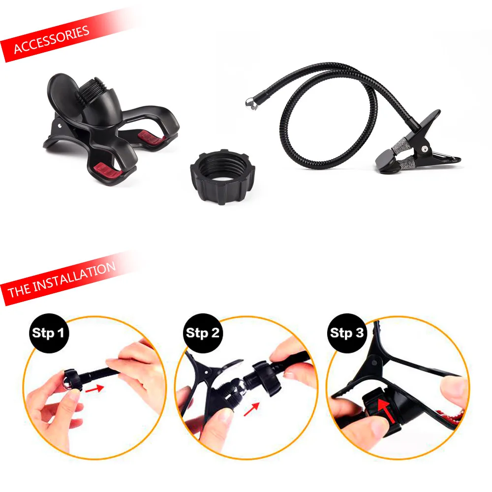  Metal Strong Lazy Holder Long Arm Flexible Bed Lazy Bracket Desk Phone Holder for iPhone Desktop Mo