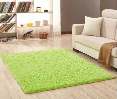 Большие размеры пушистые коврики анти-Лыжные из искусственного меха ковер для столовой коврики верблюжья гостиная спальня alfombres - Цвет: Fruit green