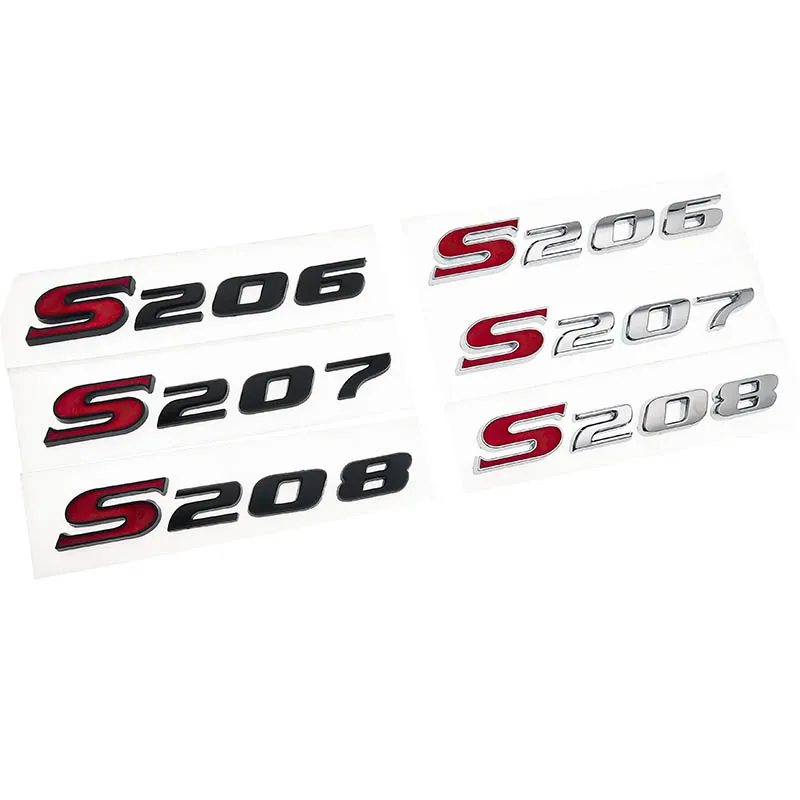 Автомобильная наклейка с логотипом S206 S207 S208 для SUBARU Impreza WRX STI S 206 207 208 черная