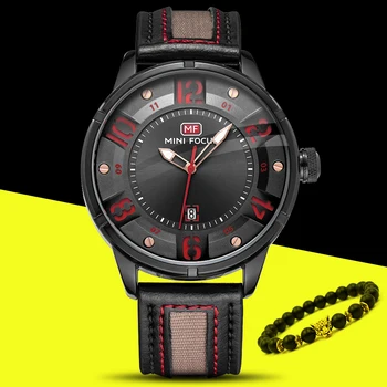 

2019 Brand 3D Dial Men's Fashion Casual Sport Watches Men Waterproof Leather Quartz Watch Man military Clock Relogio Masculino