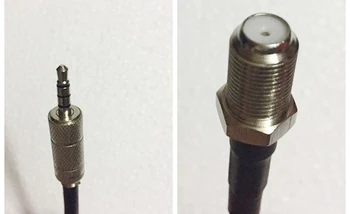 

F type female to 3.5 mm 3.5mm Male FM antenna Aerial adapter For Tecsun PL660 PL-660 radio