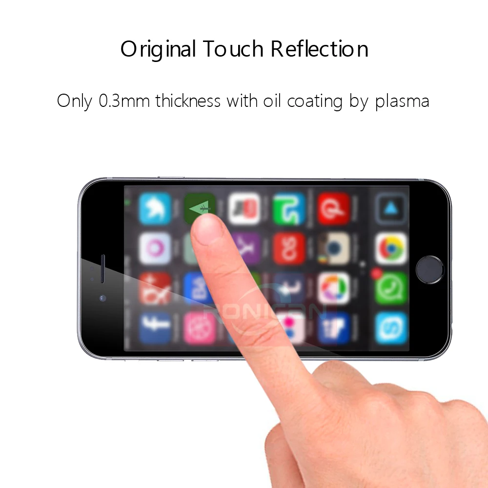 9H 02mm 2.5D Bunte Volle Abdeckung Gehärtetem Glas Für iPhone 6 6s Plus Explosion-Proof Bildschirm