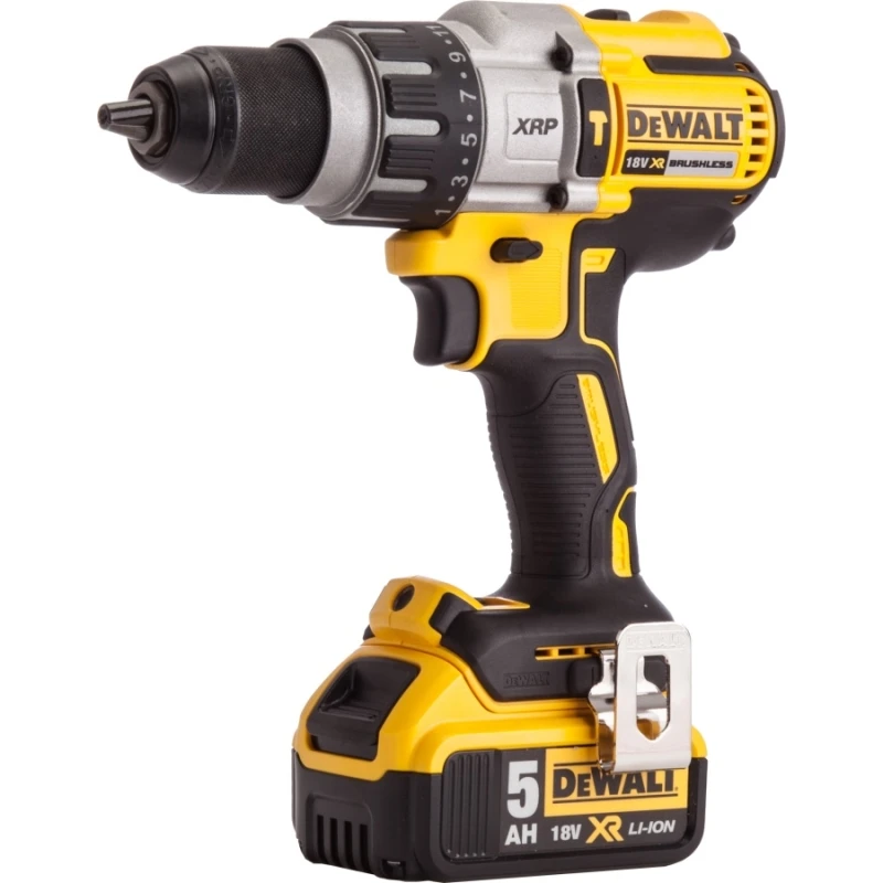 Дрель-шуруповерт аккумуляторная DeWalt DCD996P2(Подсветка рабочей зоны, индикатор заряда, реверс, кейс