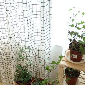 

Simple modern semi-gloss curtains screens custom-made living room bedroom bay window