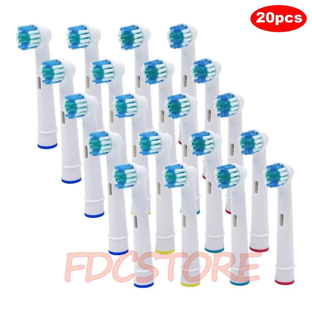 

20PCS Electric Tooth Brush Heads Replacement For Braun Oral B Soft Bristle,Vitality Dual Clean/Professional Care SmartSeries