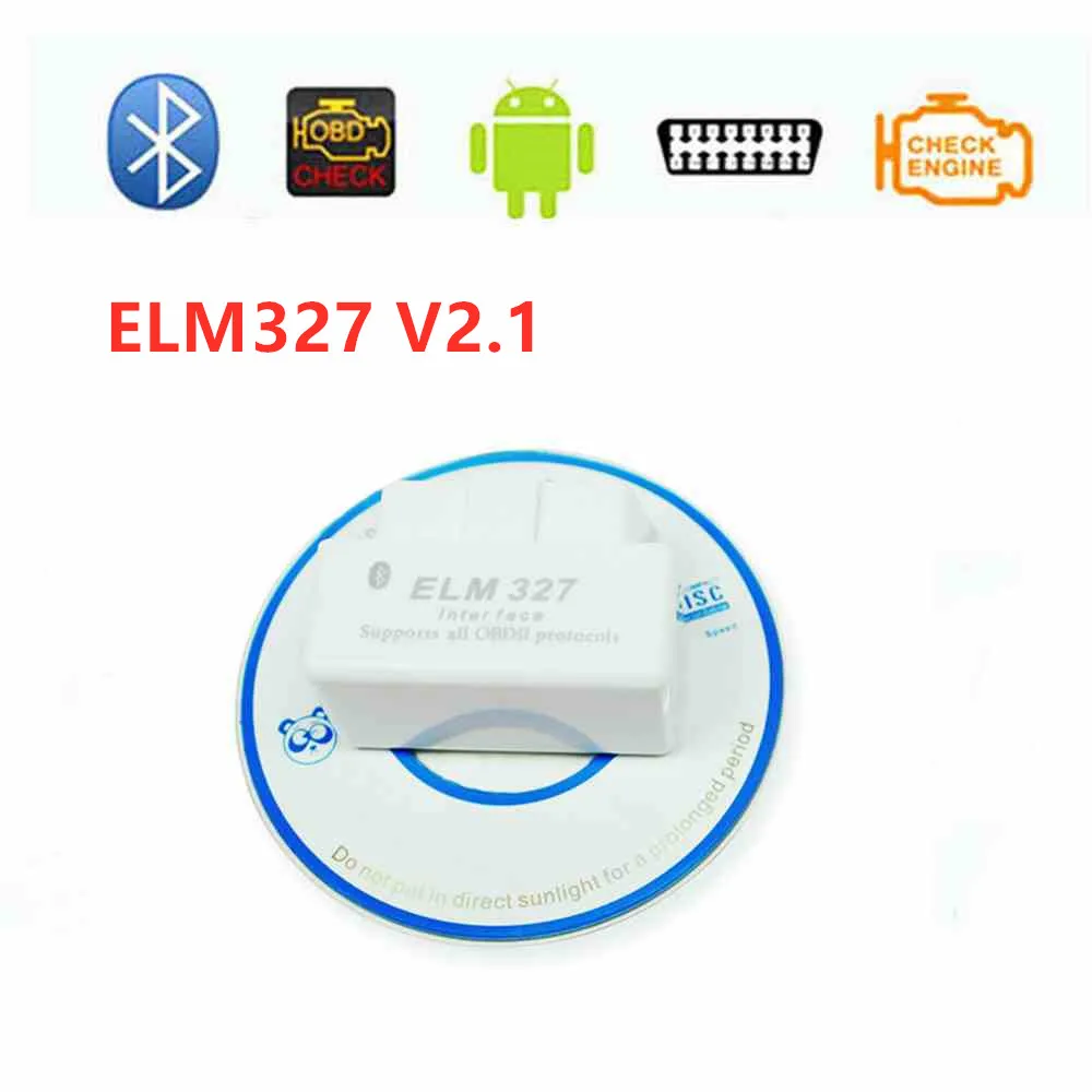 Супер Мини ELM327 v2.1 OBD OBD2 Bluetooth V 2 1 автомобильный диагностический инструмент ELM 327