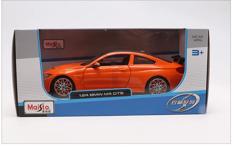 Maisto 1:24 имитация сплава супер игрушка модель автомобиля для BMW M4 GTS с рулевым колесом управление переднее колесо рулевое управление коллекция подарок