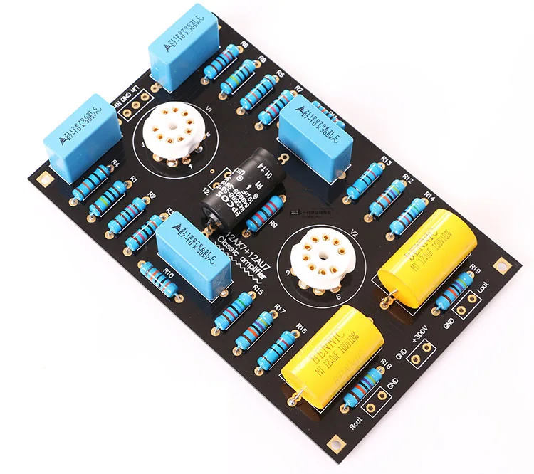 Low Noise Stereo Tube Preamplifier Preamp Board Diy Kit For 12ax7