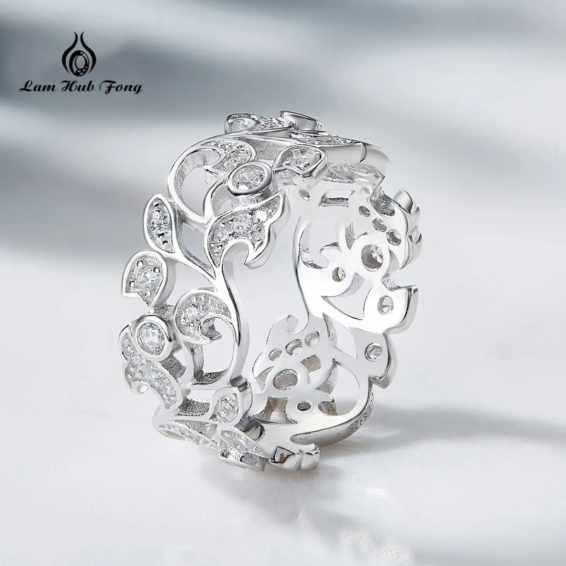 Cdyle Luxury кольцо для Для женщин выдалбливают австрийский горный хрусталь Мода Юбилей Обручение Для женщин 925 стерлингов Серебряные ювелирные изделия