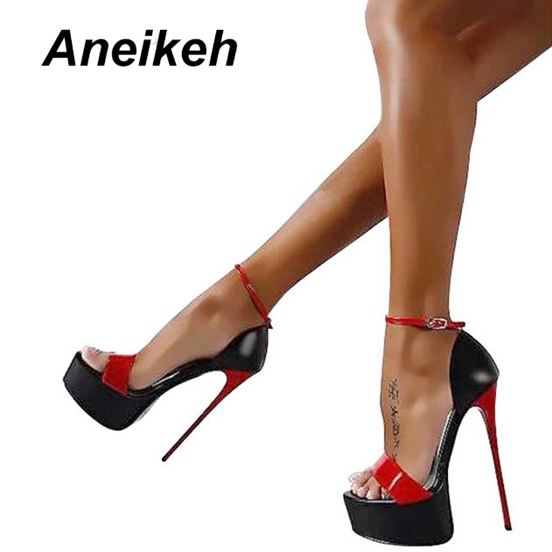 Сандалии Aneikeh женские на платформе пикантная обувь для ночного клуба высокий