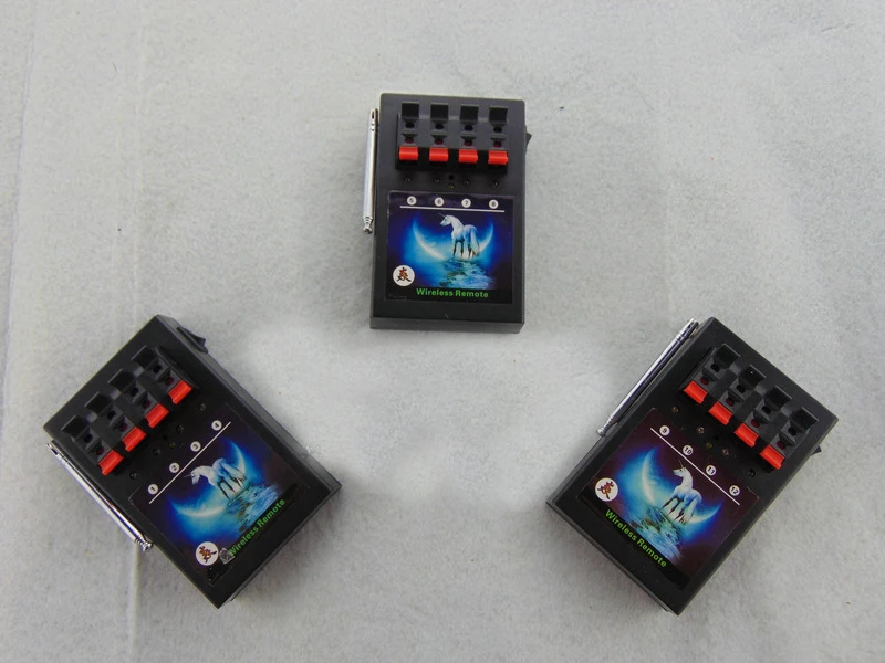 

3 Receivers 4 Cues remote 12 Channel stage equipment wireless switch fireworks DMX Stage lingt wedding gift fireworks firing
