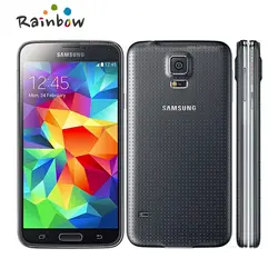 Оригинальный Samsung Galaxy S5 g900h i9600 SM-G900 сотовый телефон quad-core 3G GPS WI-FI 5.1 ''Сенсорный экран разблокирован Восстановленное телефон