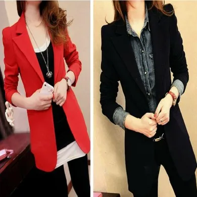plus size 3XL 2015 blazer feminino women casual suit jacket blaser femininos elegant slim blazers female workwear office coats