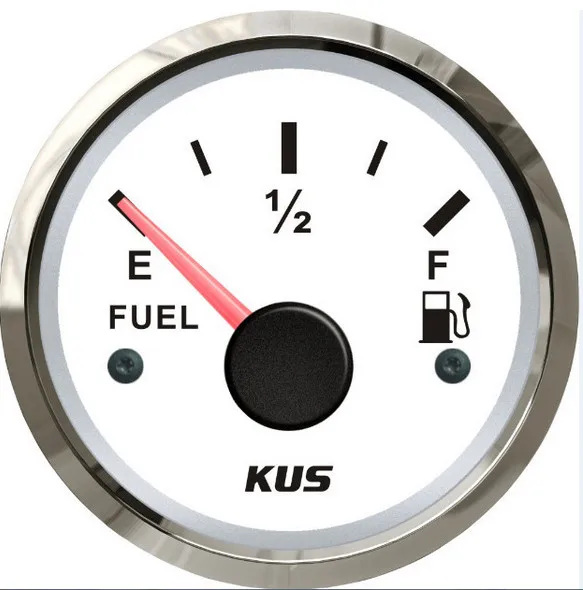 KUS 52 мм датчик уровня топлива датчик топливного бака 240-33 Ом сигнал белая Лицевая панель для лодки яхты универсальный автомобильный Грузовик