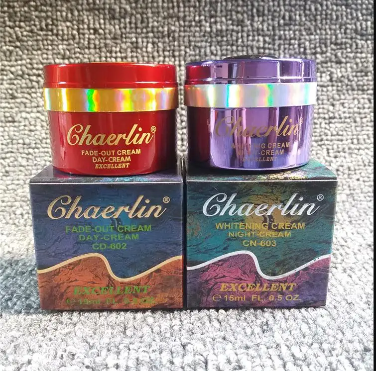 

Hot CHAERLIN whitening fade out day +night cream for fades-out ages spots brown skin marks dark pigmentation spots